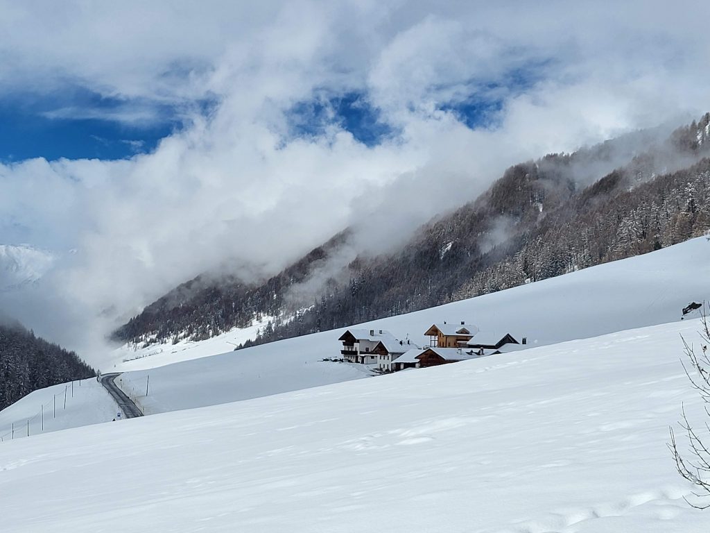 Verschneites Langtauferer Tal