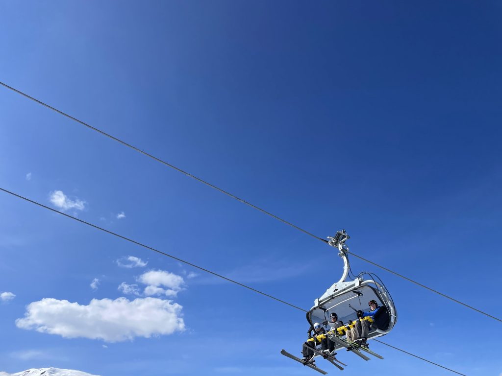 Liftfahren in Schöneben