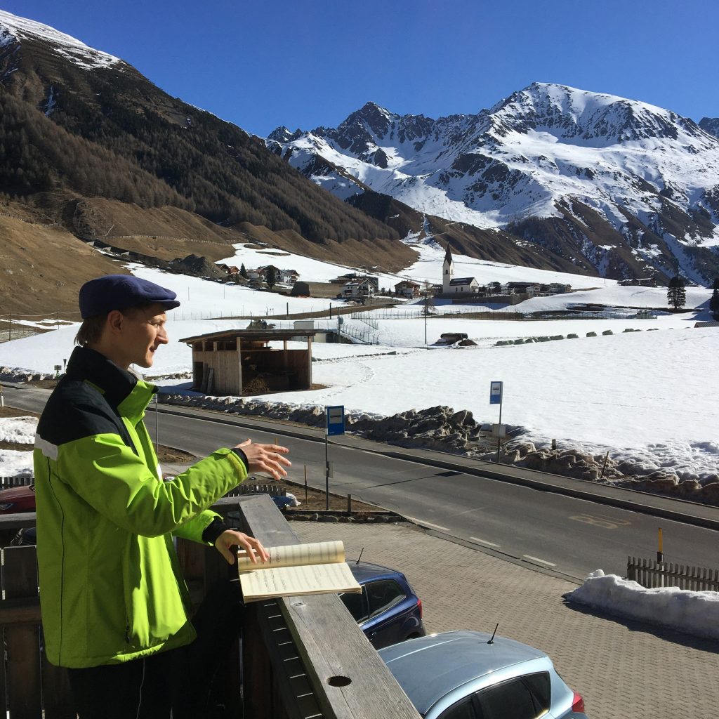 Dirigieren üben am Haus Andi